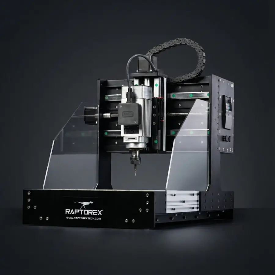 Raptorex Pro — endüstriyel CNC görünümü